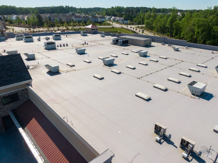 Flat roofing installation work - Scottish Water