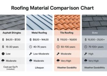 Roofing materials tile common roof comparing concrete eagleroofing reviewed comparisons